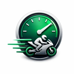 Premium fast response motorcycle towing icon