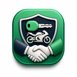 Premium private sale motorcycle transport icon