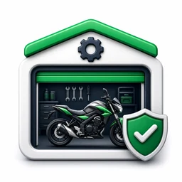 Premium workshop and dealer motorcycle transfer icon