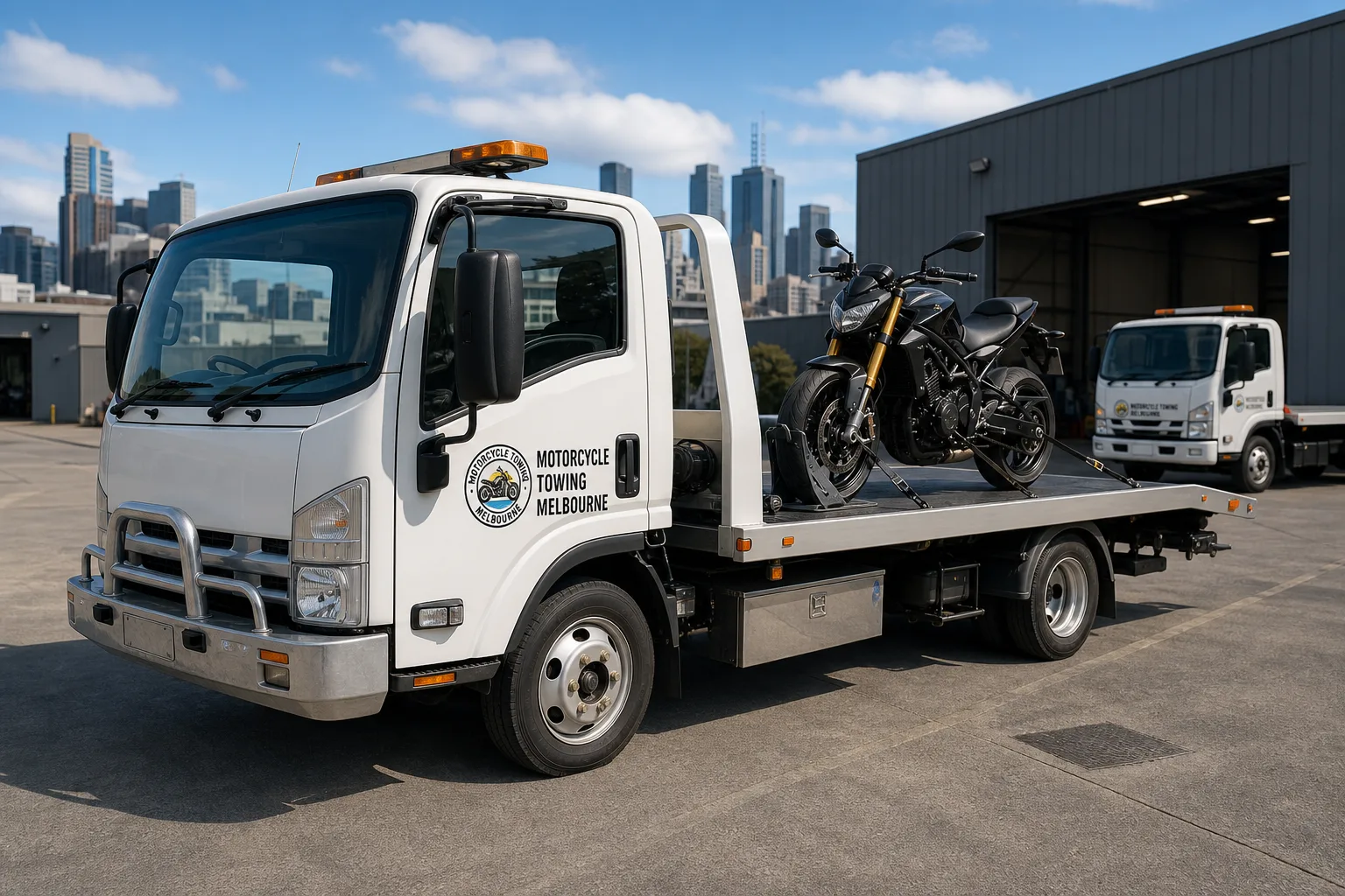 Insured motorcycle transport fleet serving Fitzroy